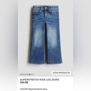 H&M - Superstretch Wide Leg Jeans - 2T